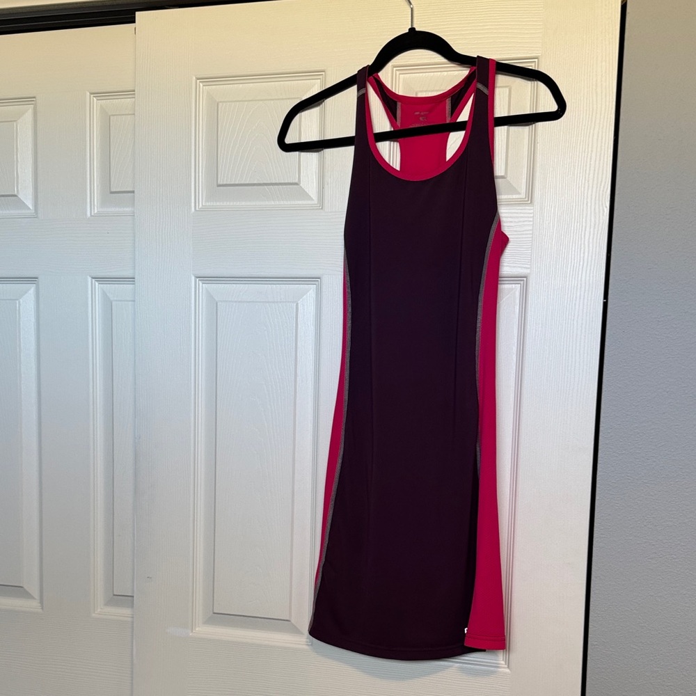 Patagonia Sleeveless Athletic Dress in Hot Pink and Plum